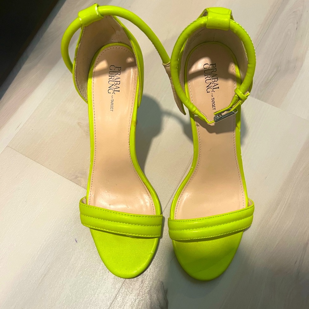 Prabal Gurung for Target Sandals, Lime Green, size 8